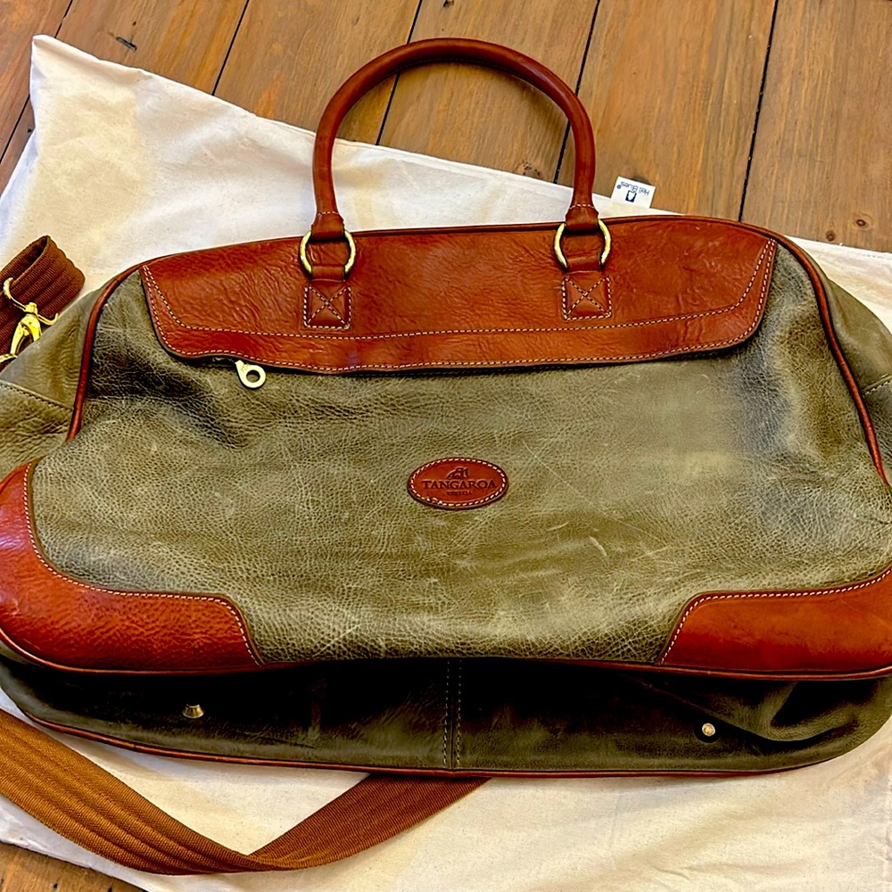 Tangaroa Venezia gorgeous all leather Boston Overnight bag.